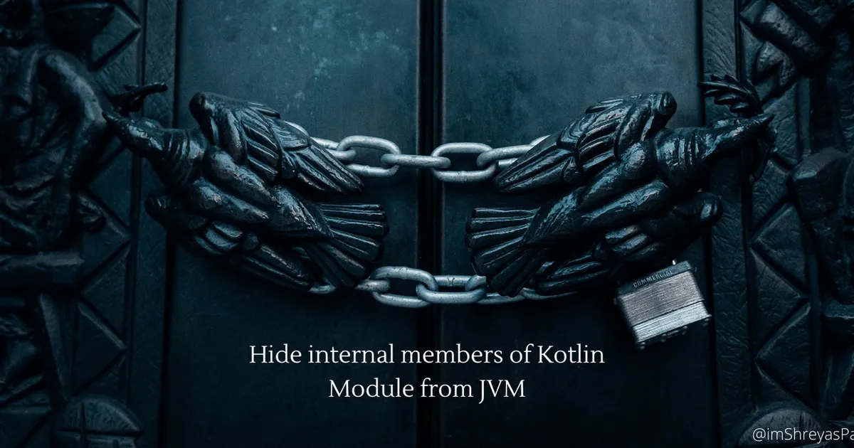 Cover image for Hide internal members of Kotlin Module from JVM 🔐