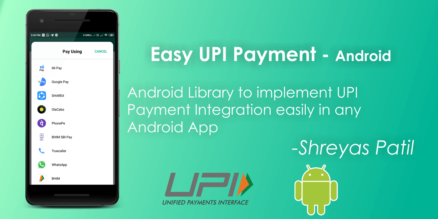 💳UPI Payment Integration in Android with EasyUpiPayment library📱💸 ...
