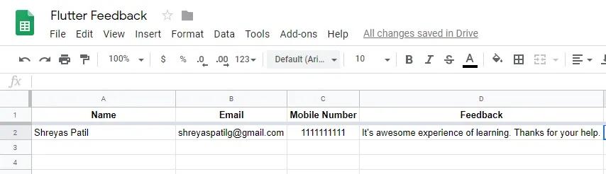Google Sheet