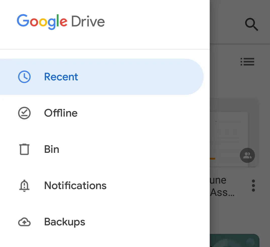 Navigation Drawer Example