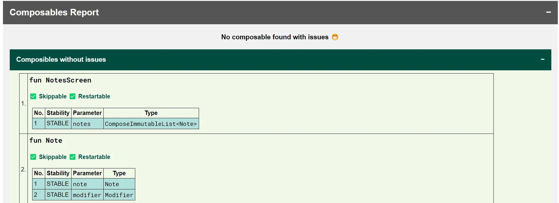 Compose Compiler Report generated by https://github.com/PatilShreyas/compose-report-to-html