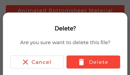 Simple Bottom Sheet Material Dialog